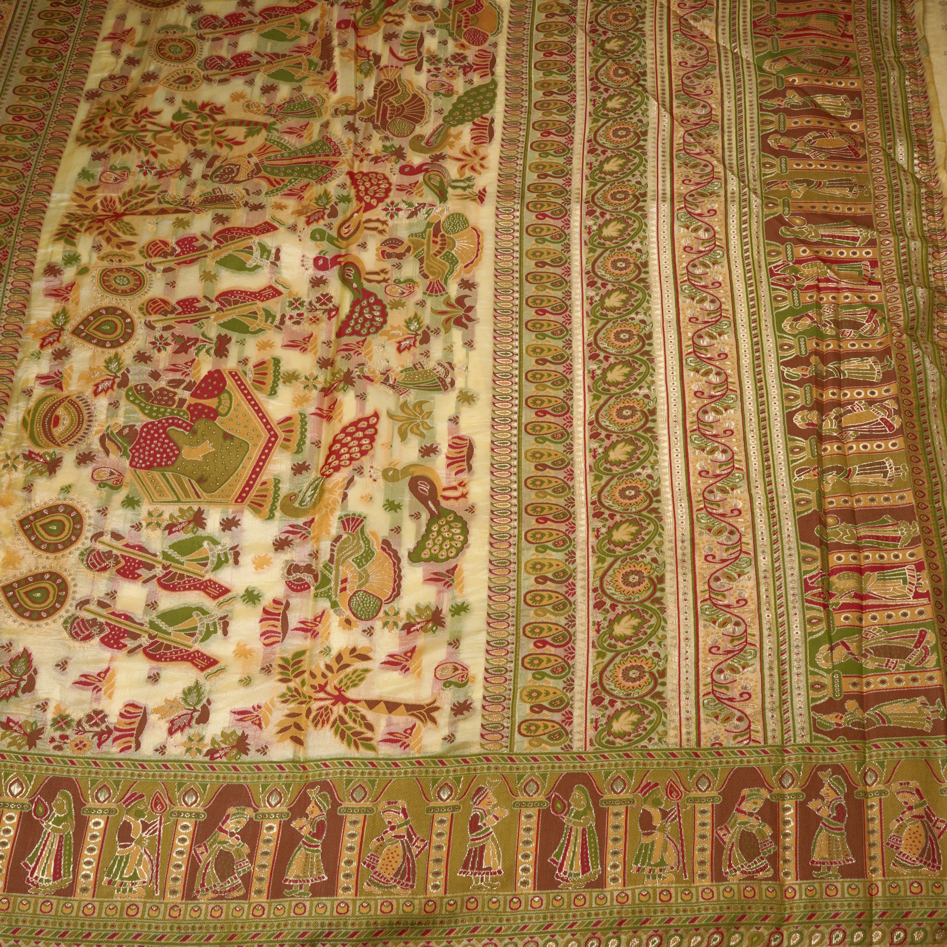 Dola Silk Saree With Pashmina Artistry