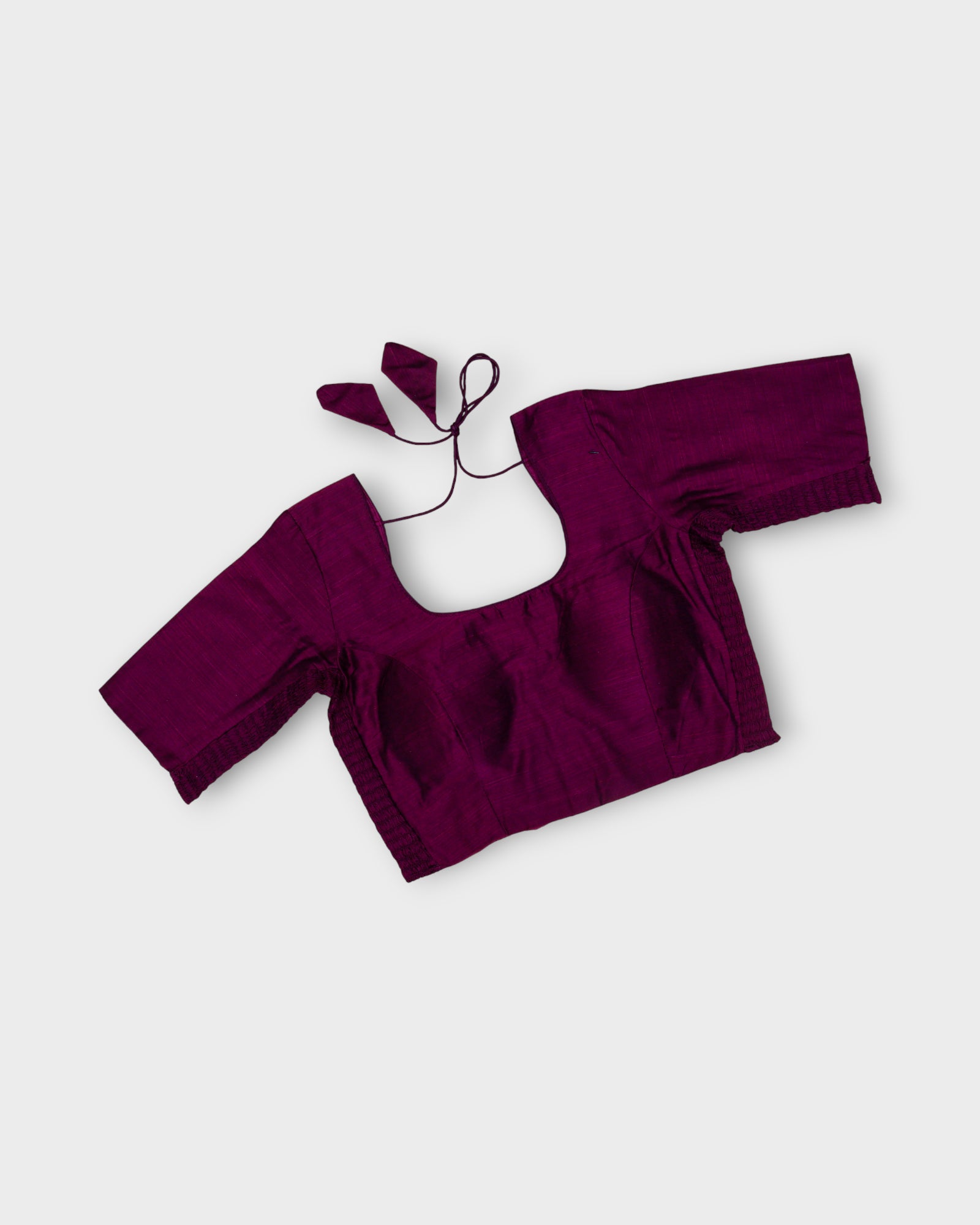 Tussar Silk Embroidered Readymade Blouse