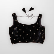 Velvet Charm Ready to Wear Square Neck Blouse