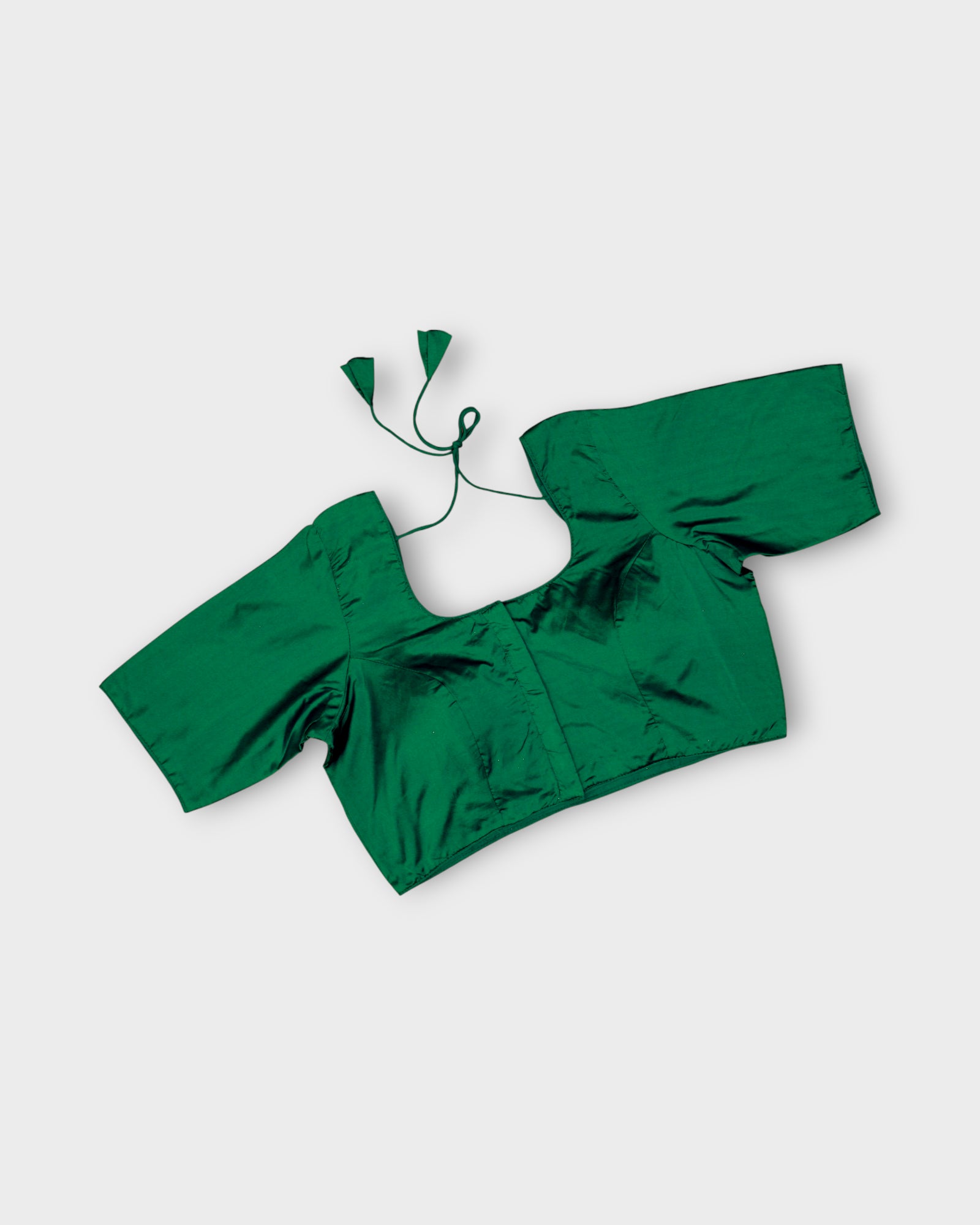 Silk U Neck Blouse Grace Meets Festive Charm