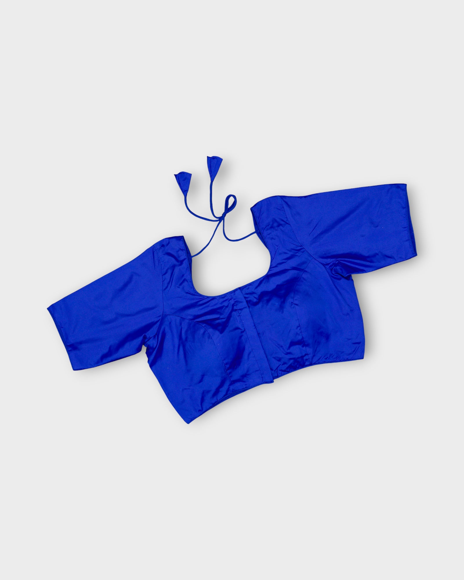Silk U Neck Blouse Grace Meets Festive Charm