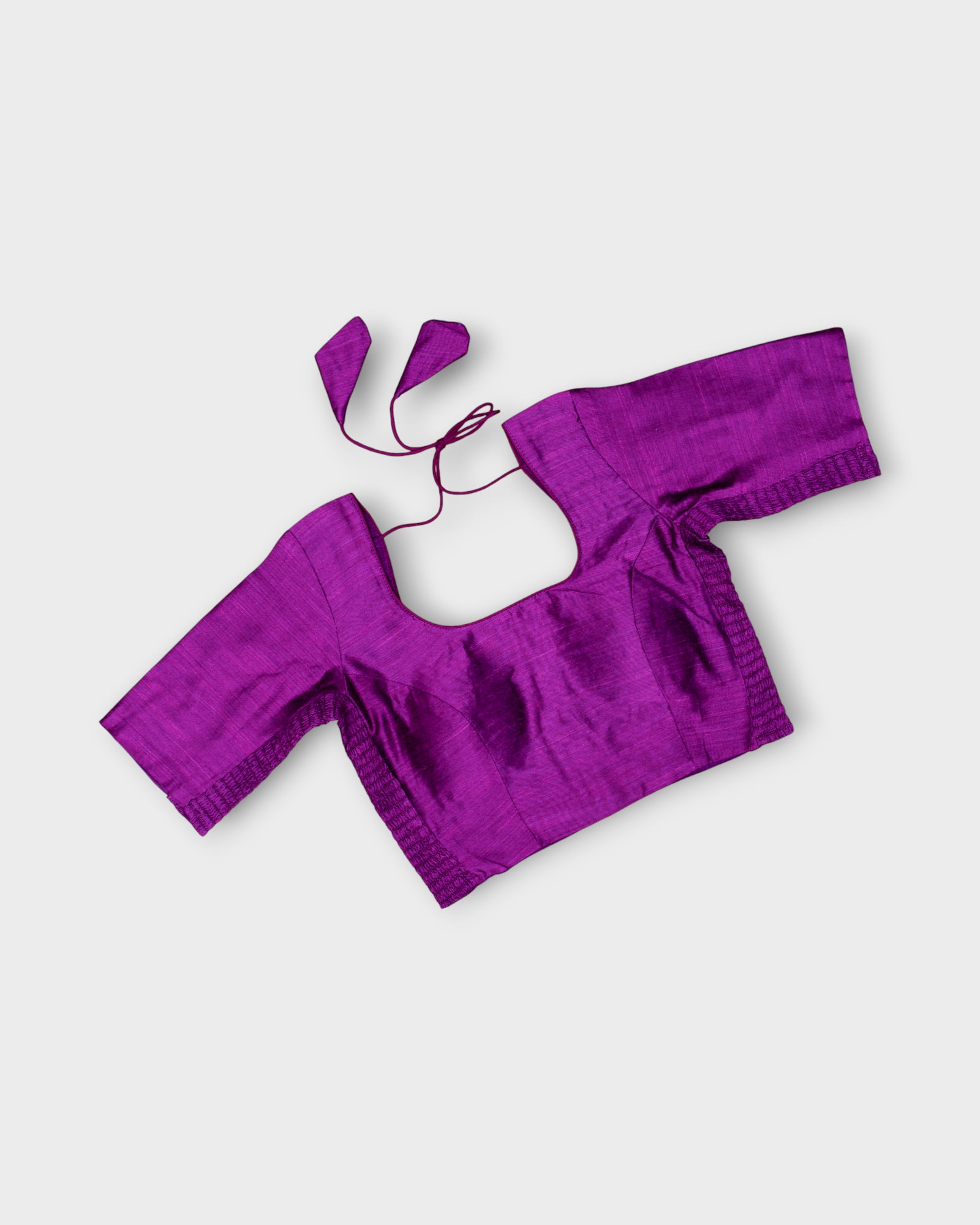 Tussar Silk Embroidered Readymade Blouse