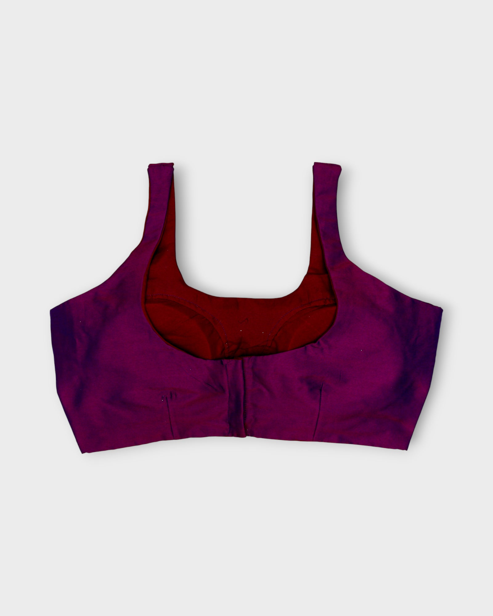 Silk U Neck Blouse Grace Meets Festive Charm