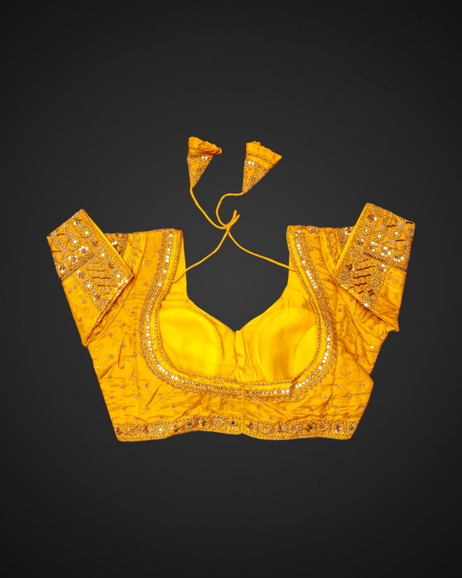 Cosmos Silk Notched Neck Readymade Blouse