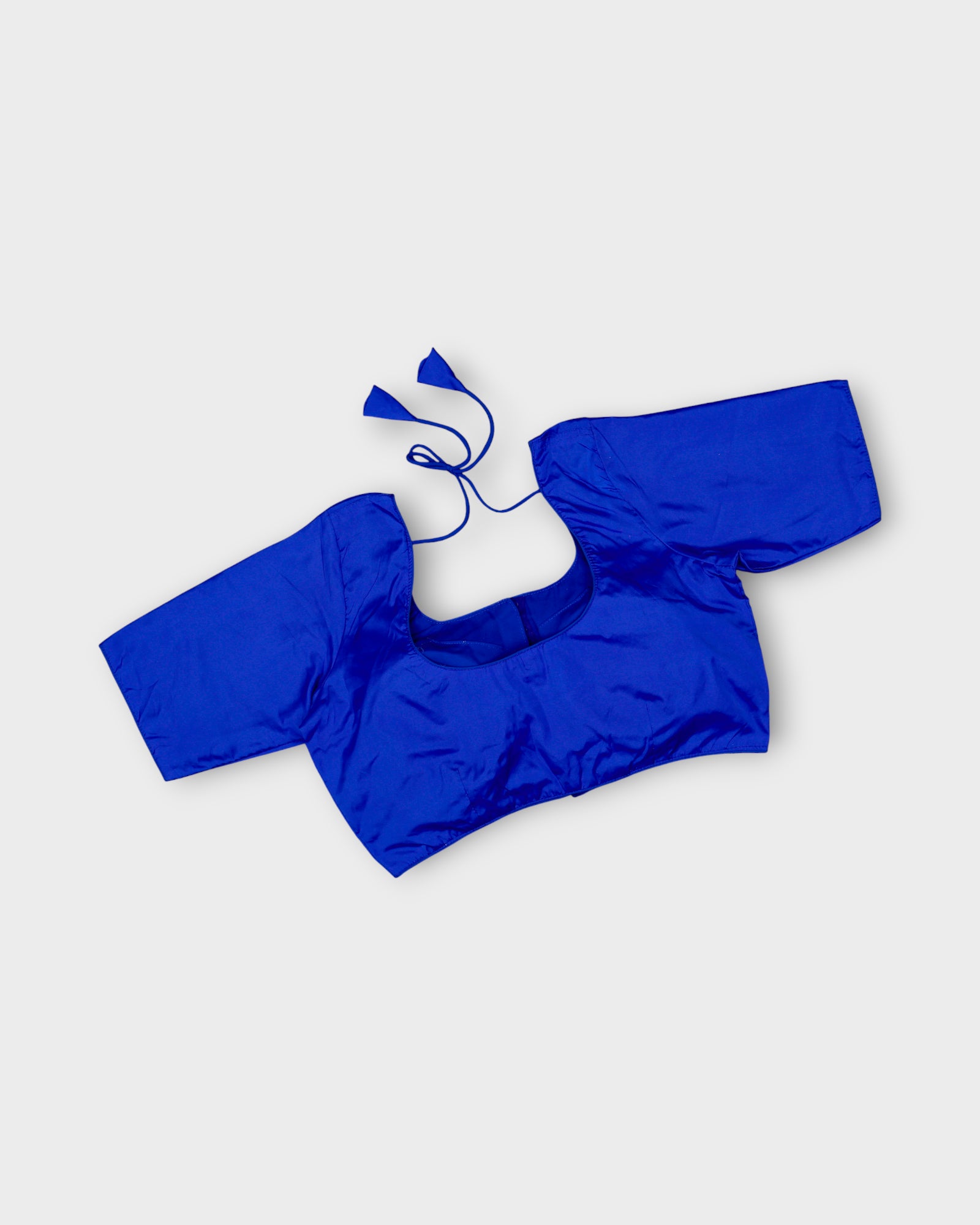Silk U Neck Blouse Grace Meets Festive Charm