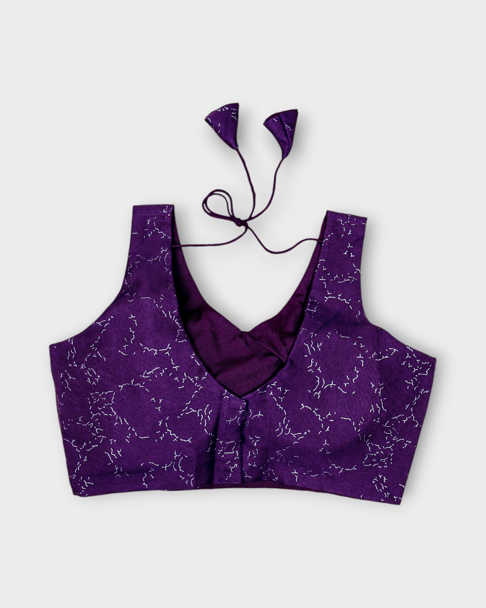 Organza Silk Modern Cutout Readymade Blouse