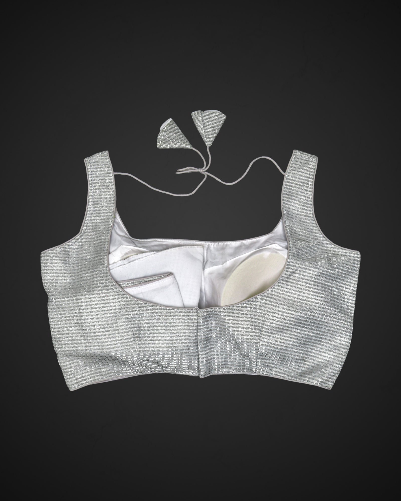 Shimmer Fabric Modern Square Neck Readymade Blouse
