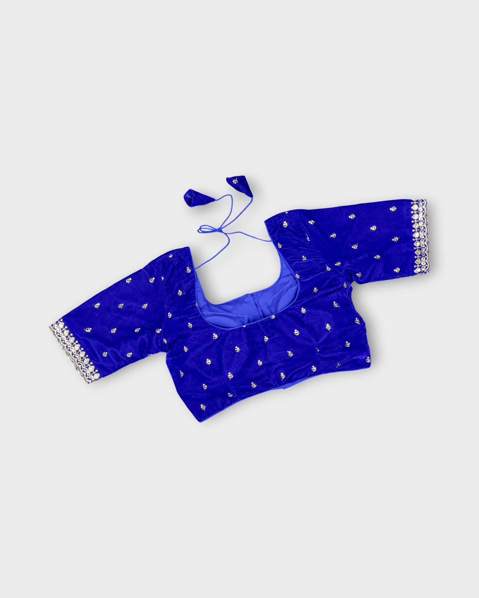 Velvet Square Neck Readymade Blouse