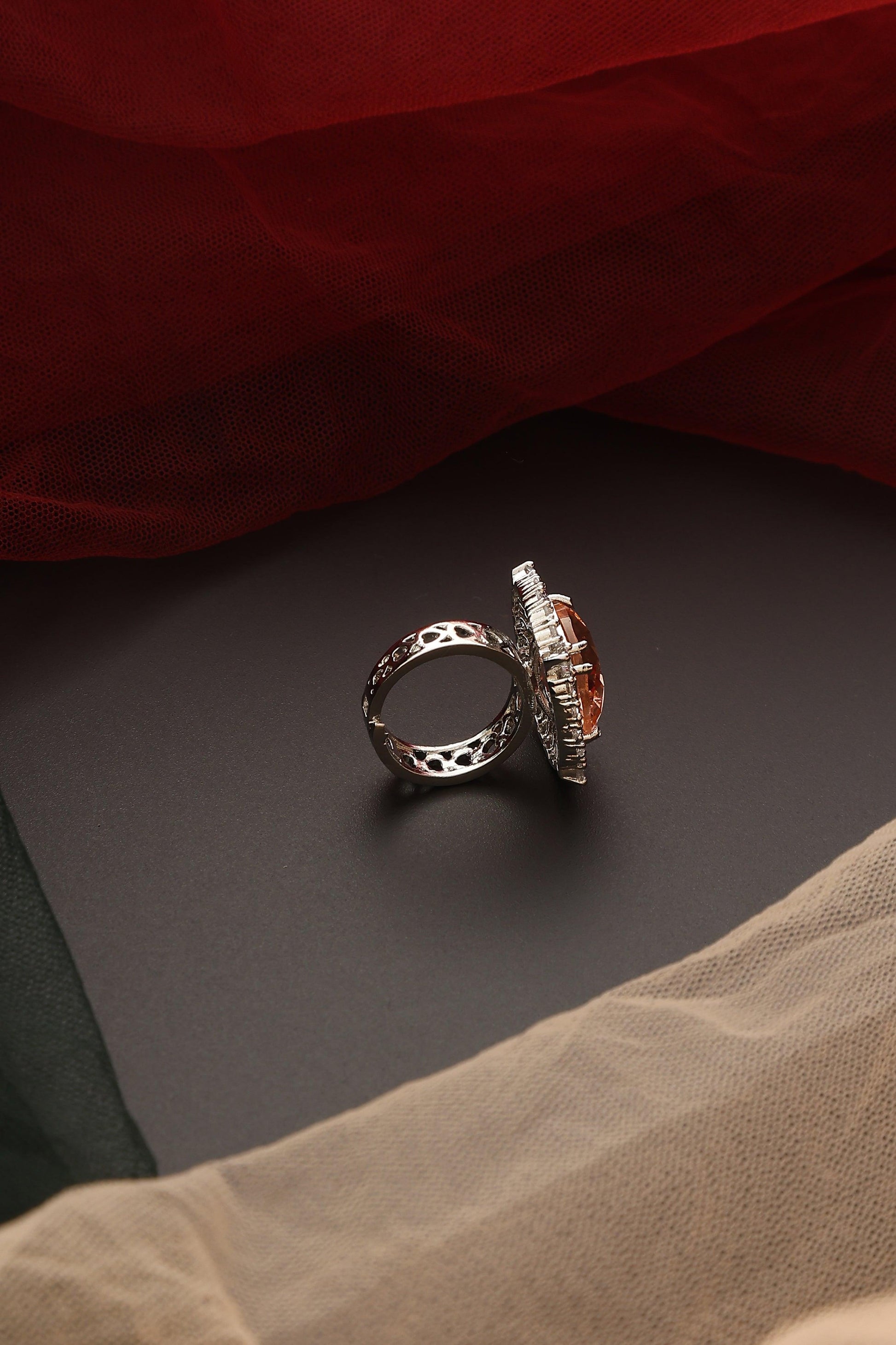 Topaz Twilight Zirconia Ring - Dyulokha