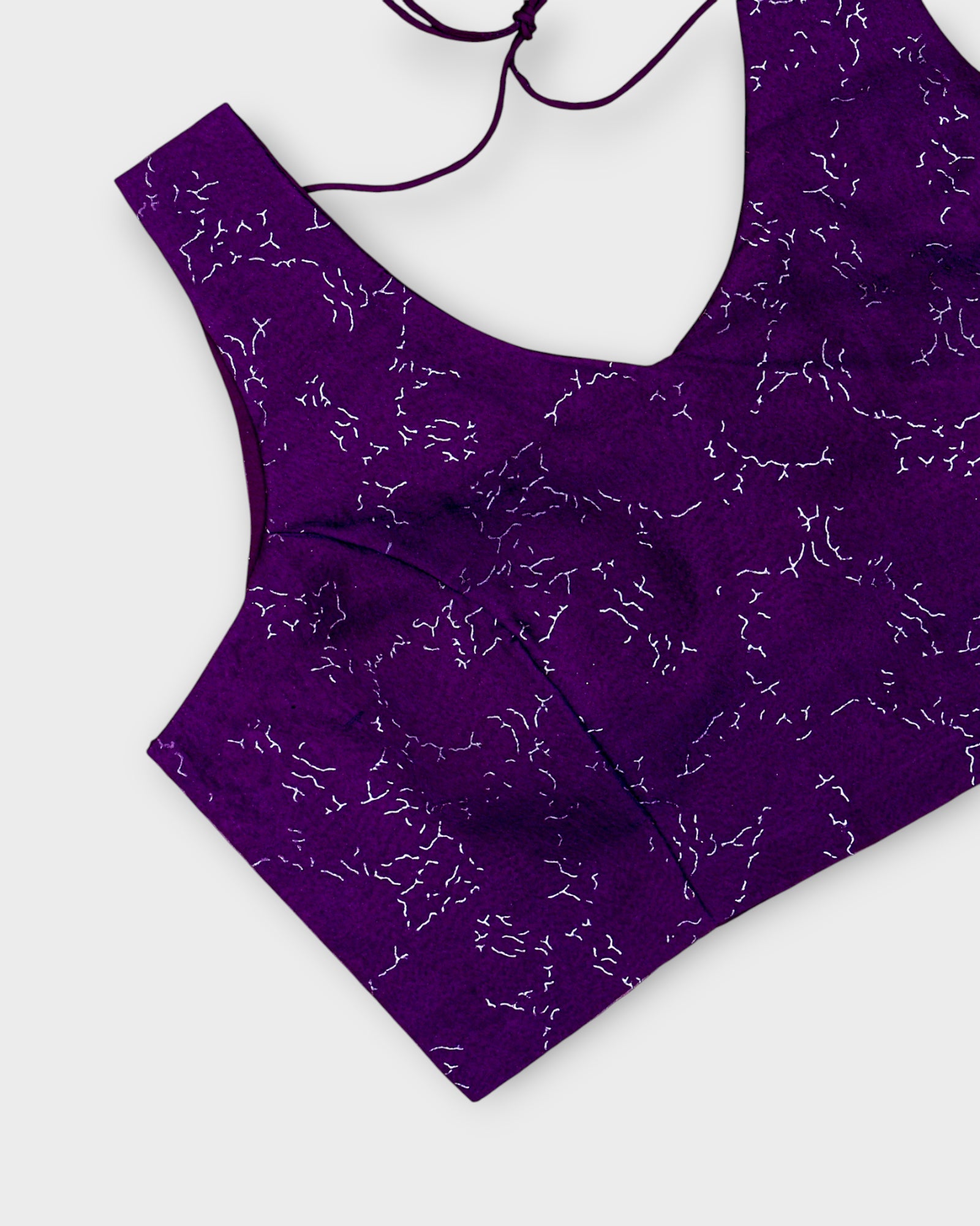 Organza Silk Modern Cutout Readymade Blouse