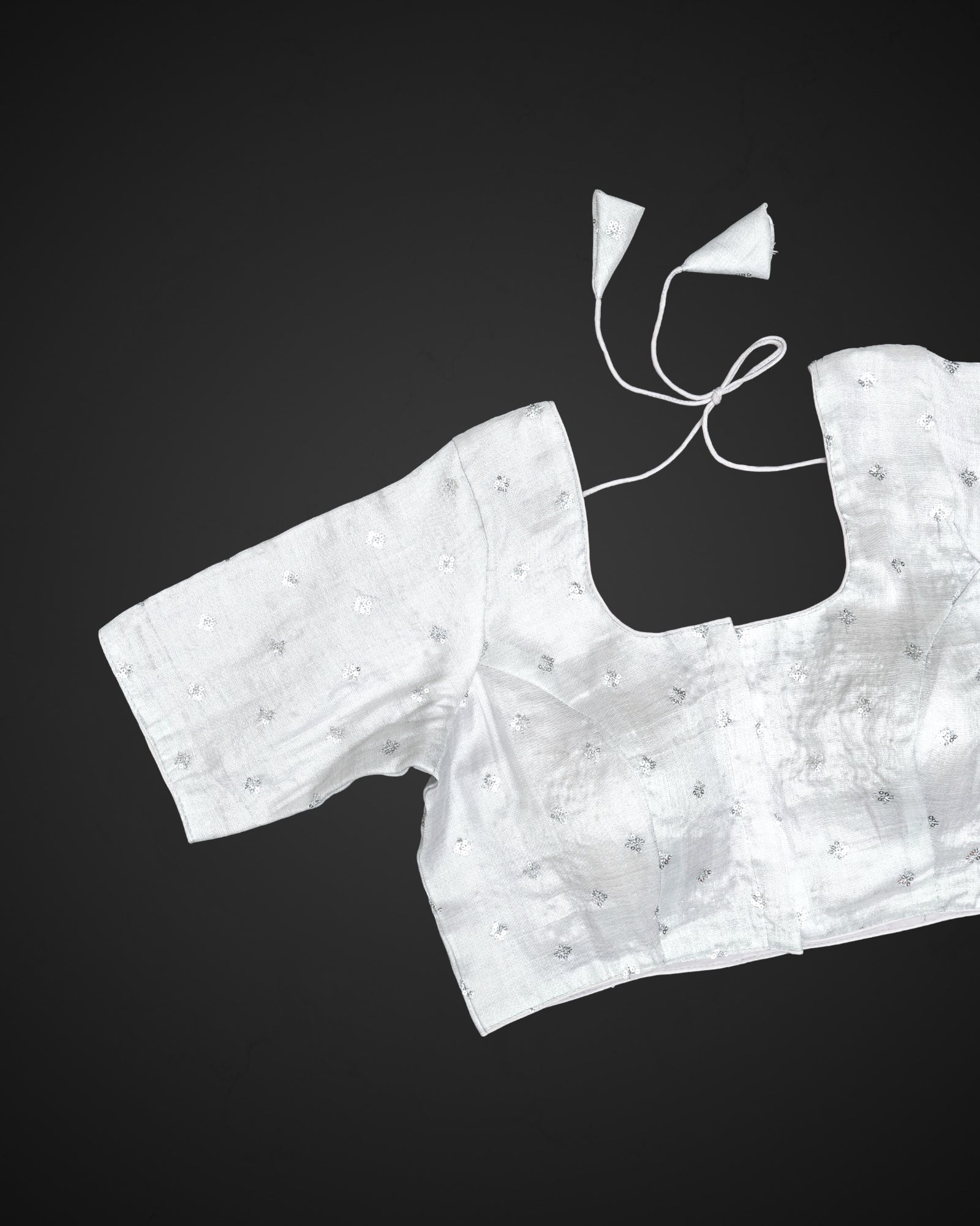 U Neck Cotton Readymade Blouse