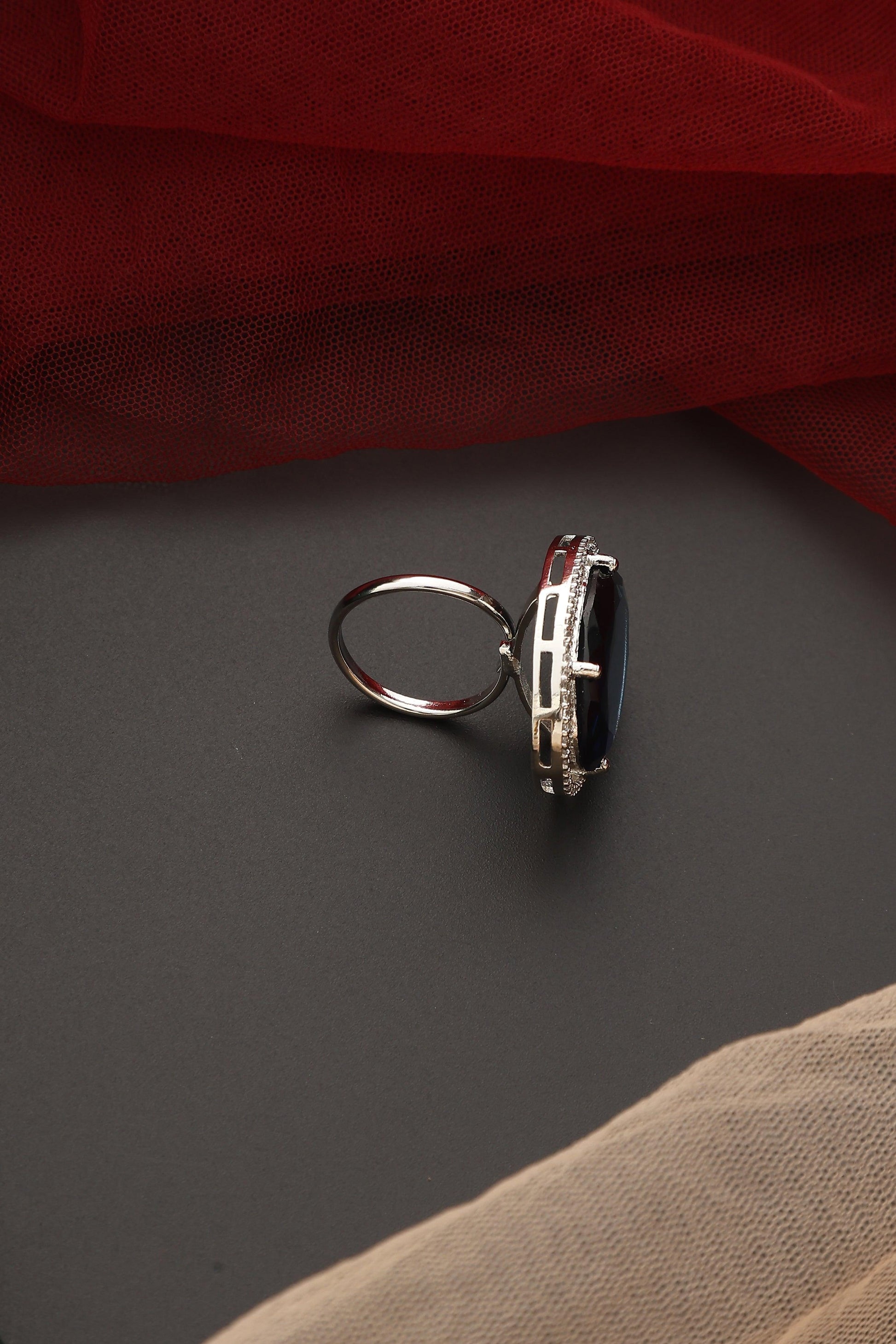 Sapphire Serenity Zirconia Ring - Dyulokha