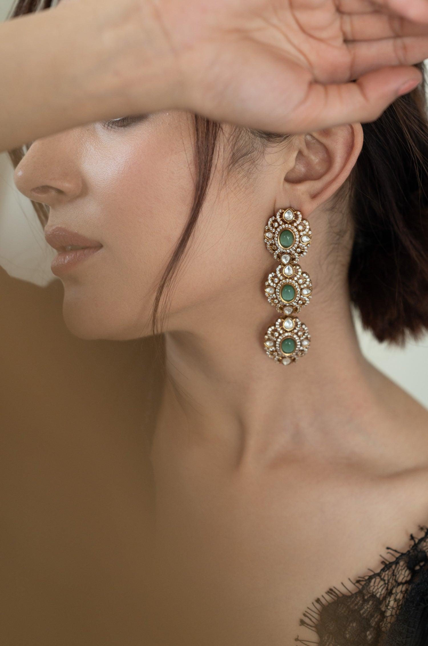 Glamorous Pop Fluorite Earrings - Dyulokha