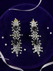 Sliver Onyx Danglers