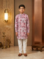 Boys Traditional Embroidered Kurta Pajama