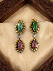 Vert Rose Danglers