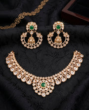 Emerald Luxe Polki Necklace Set