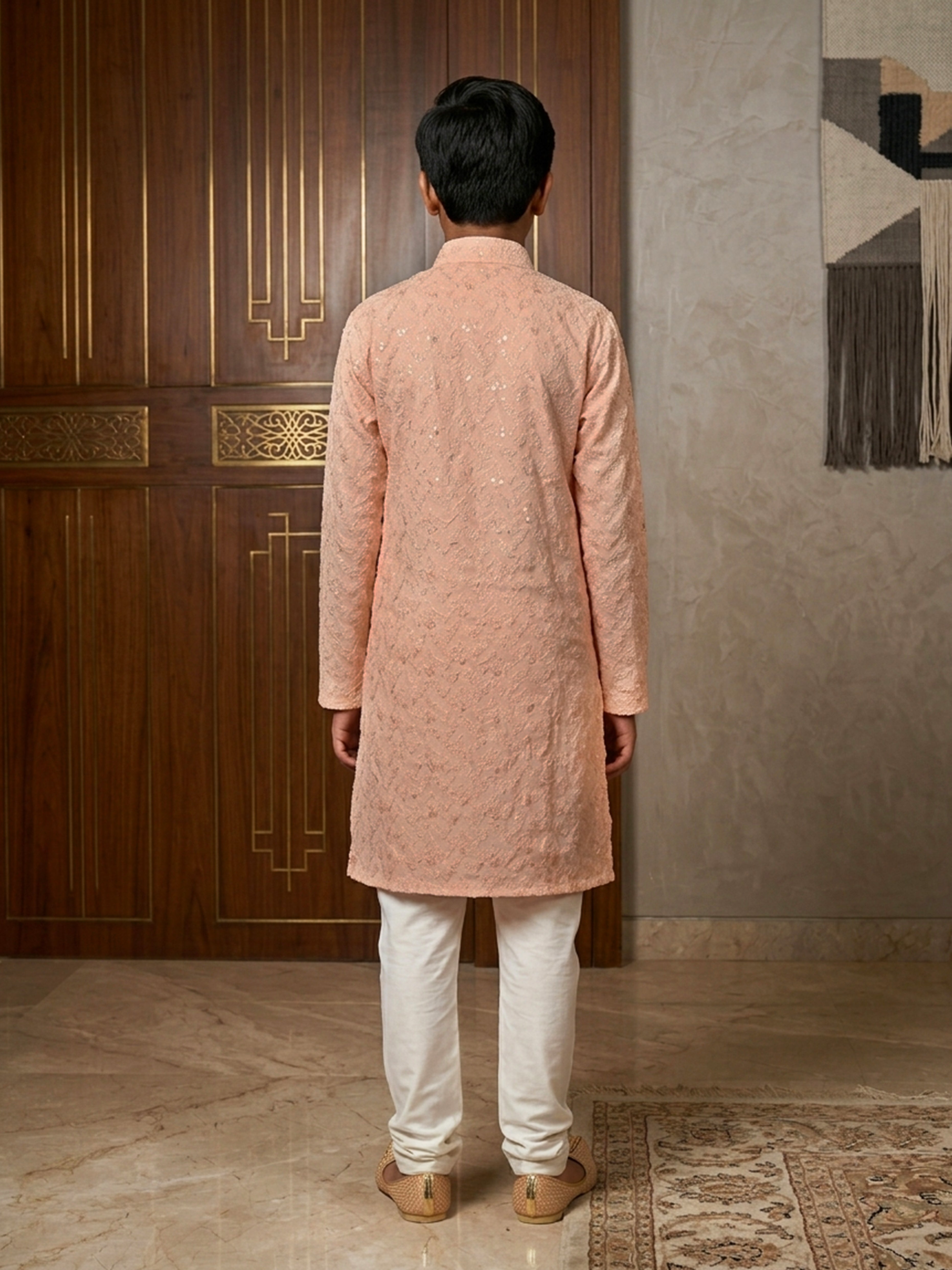 Ethnic Embroidered Boys Kurta Pajama Set