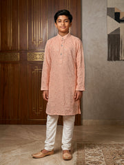 Ethnic Embroidered Boys Kurta Pajama Set