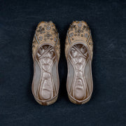 Gold Artisan Closed Toe Jutti