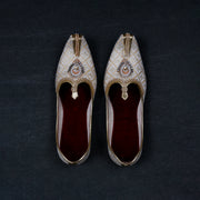 Gold Velvet Traditional Mojari
