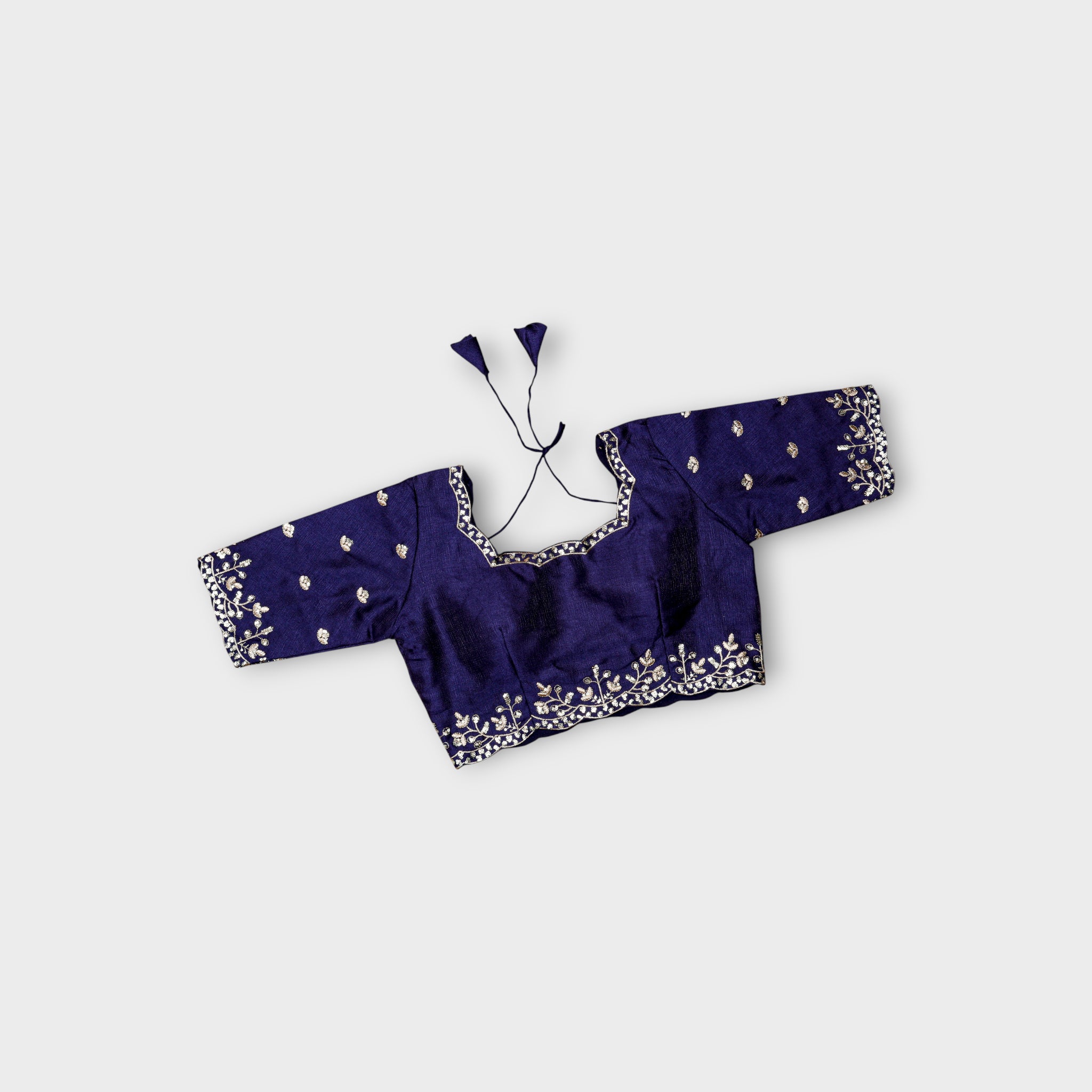 Phantom Silk Sequined Readymade Blouse