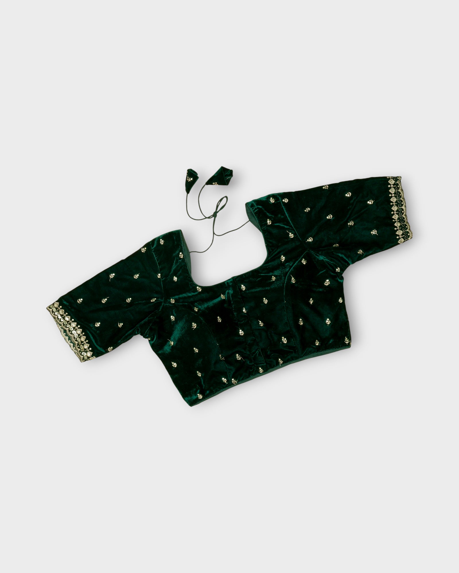Velvet Square Neck Readymade Blouse