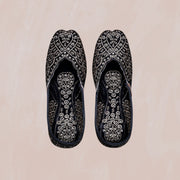 Black Two Tone Heritage Jutti