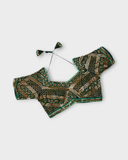 Georgette Notched Neck Readymade Blouse