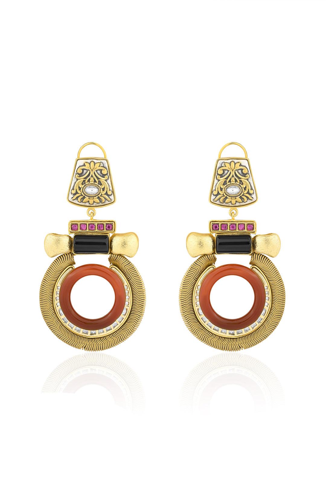 Shimmering Splendor Earrings - Dyulokha