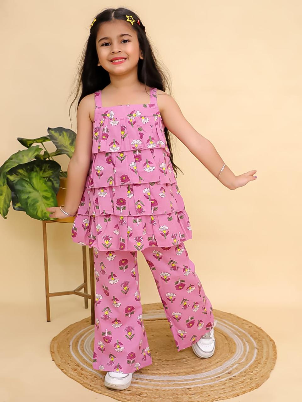 Bloom Print Ruffle Dress