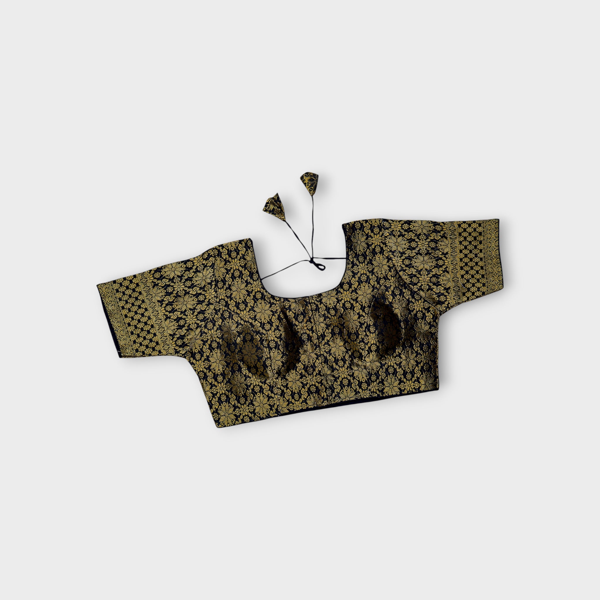Gold Zari Brocade Silk Readymade Blouse