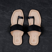 Cream Open Toe Artisan Kolhapuri Sandals