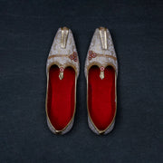 Textured Gold Artisan Ethnic Mojari