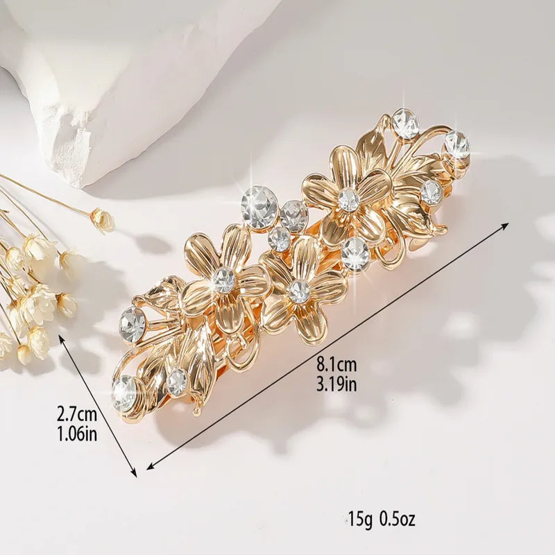 Flower Zinc Alloy Hair Clip for Women