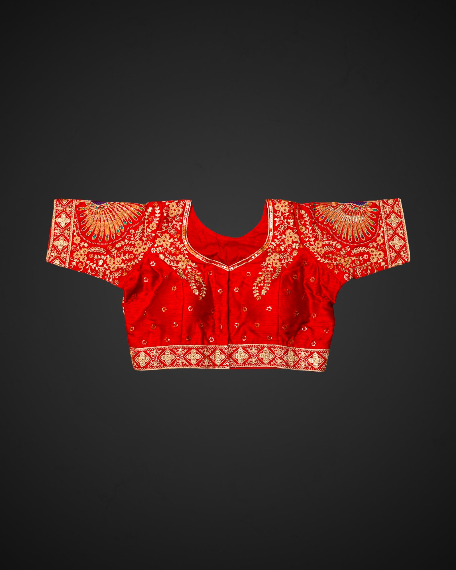 Silk Modern Cutout Readymade Blouse