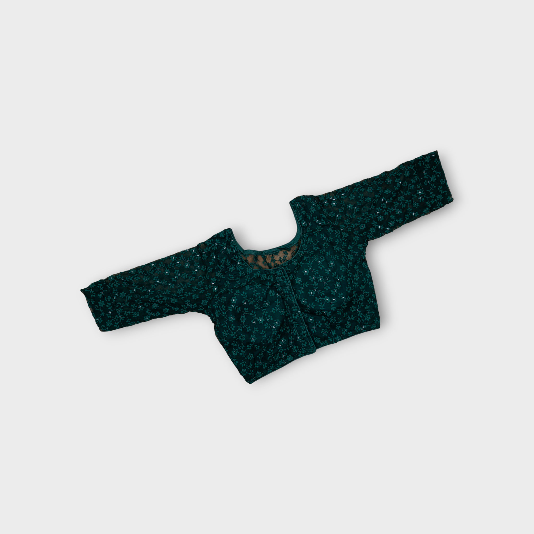 U Neck Georgette Readymade Blouse