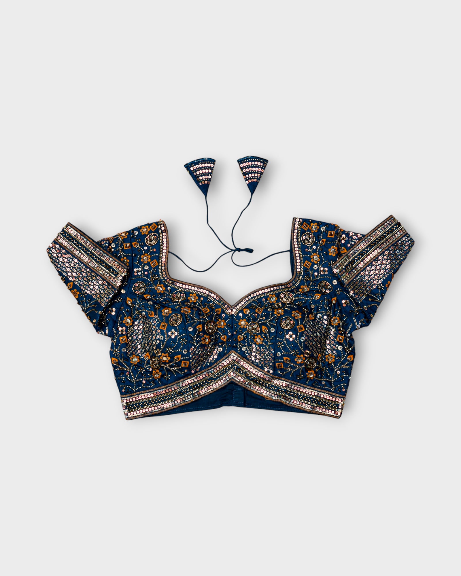 Cosmos Silk Embroidered Readymade Blouse