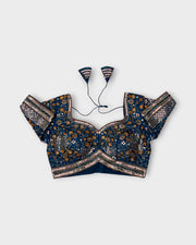 Cosmos Silk Embroidered Readymade Blouse