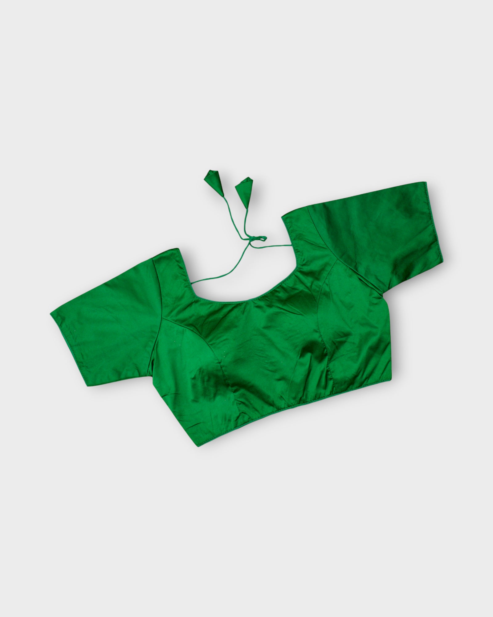 Silk U Neck Half Sleeve Readymade Blouse