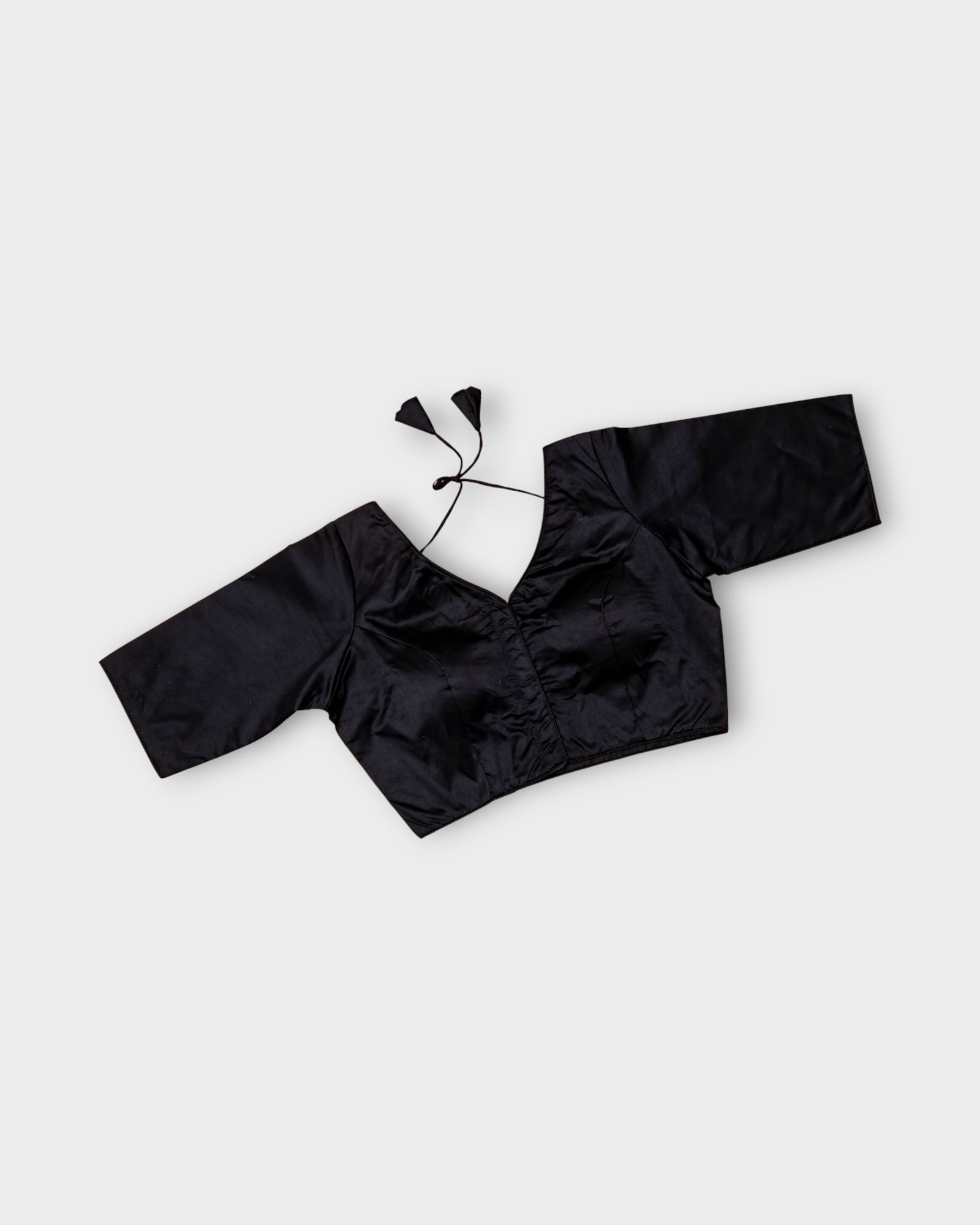 Silk U Neck Half Sleeve Readymade Blouse
