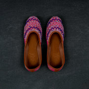 Pink Heritage Textured Handcrafted Jutti