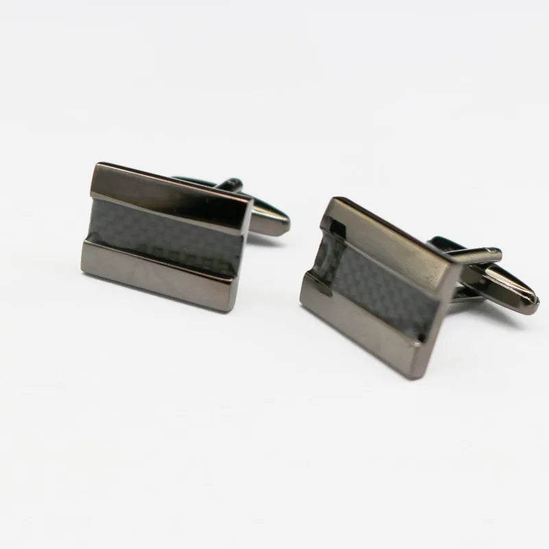 Black French Shirt Cufflinks for Men