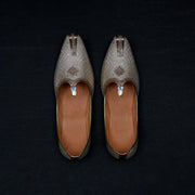 Gold Textured Ethnic Mojari