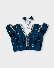Chanderi V Neck Readymade Blouse