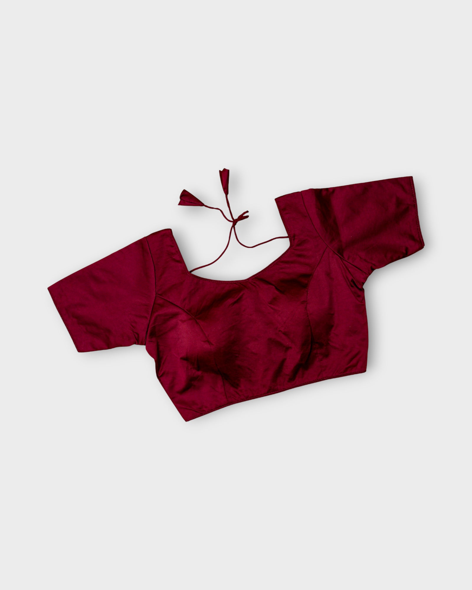Silk U Neck Half Sleeve Readymade Blouse