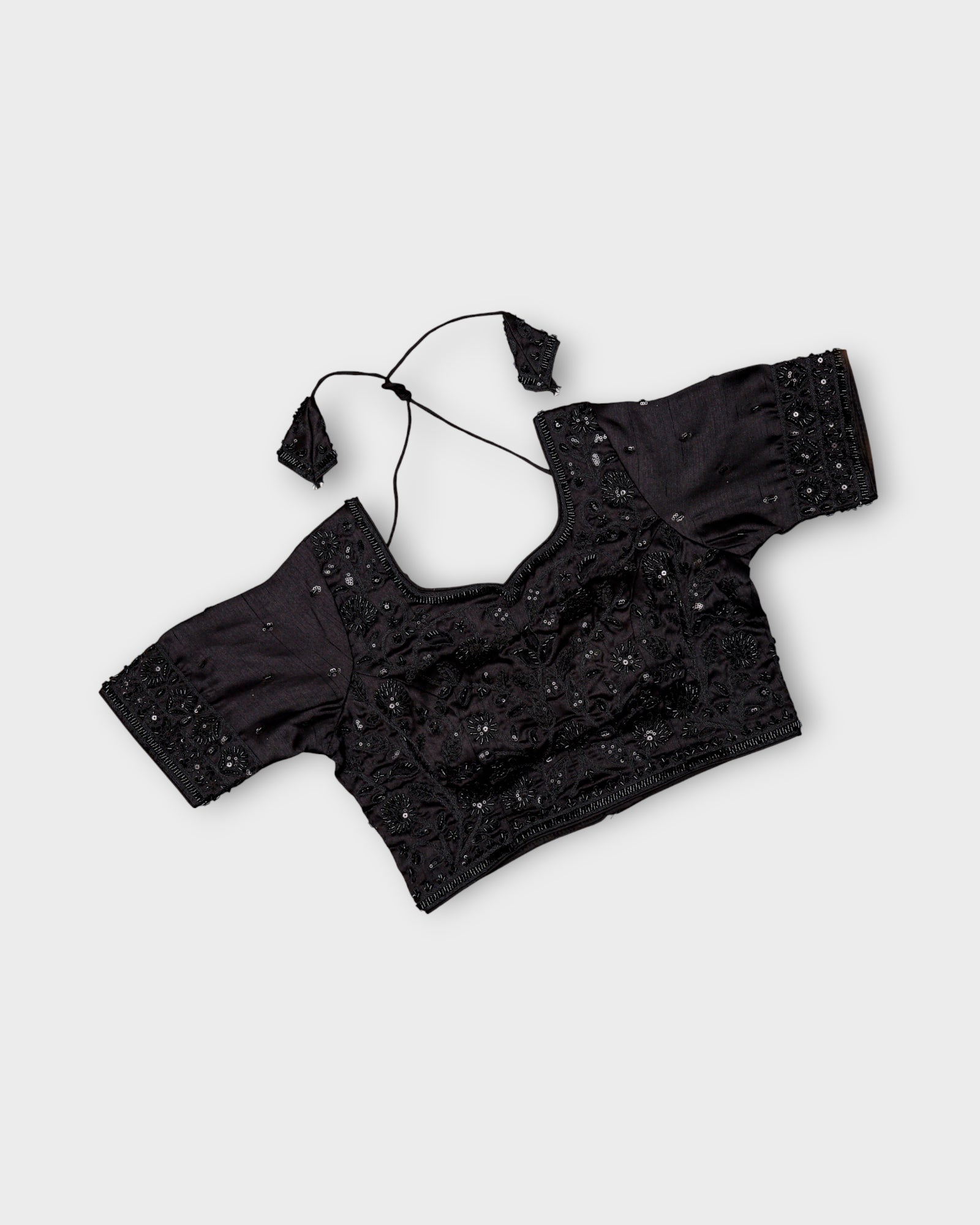 Cosmos Silk Sweetheart Neck Readymade Blouse