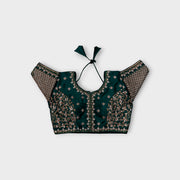 Phantom Silk Cutout Readymade Blouse