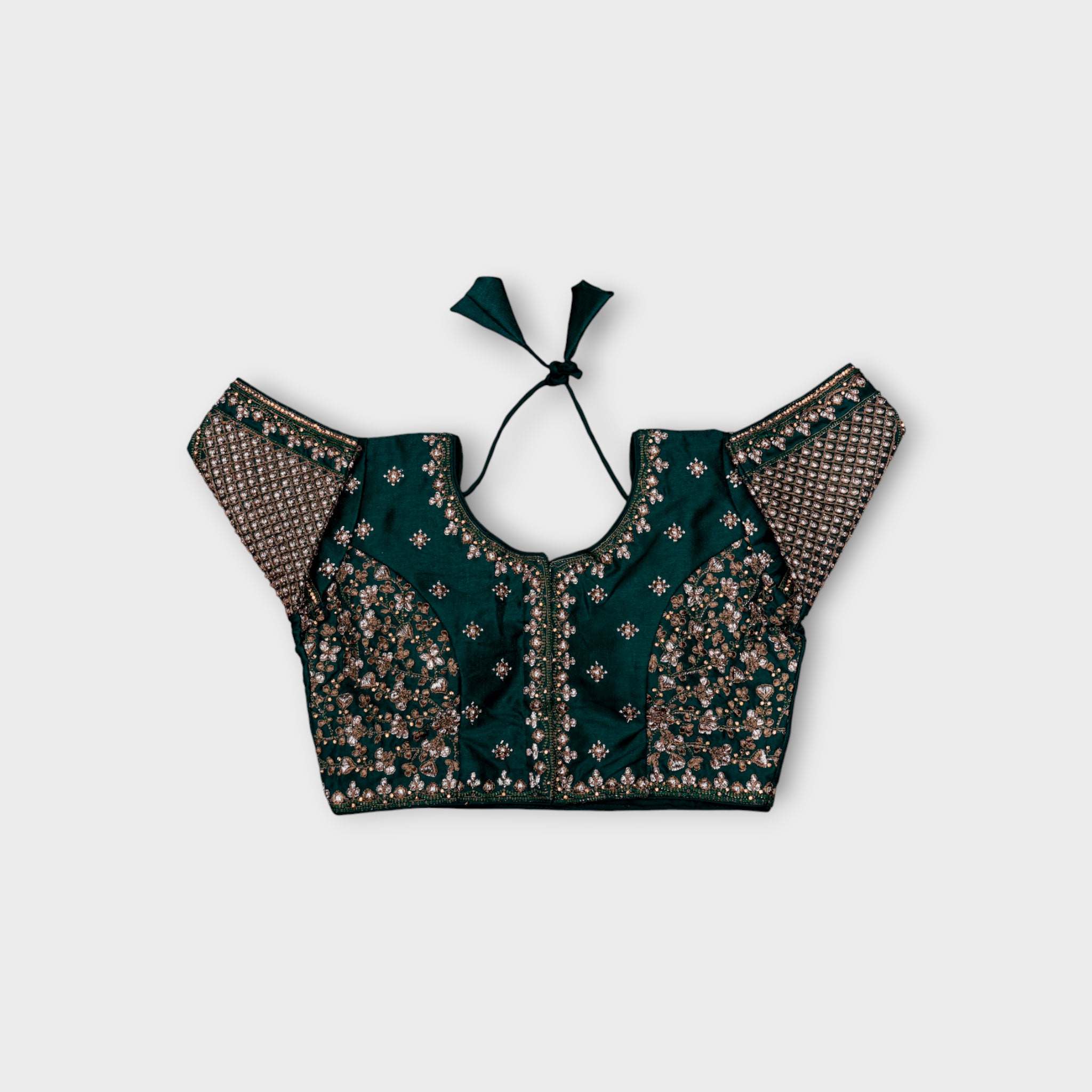 Phantom Silk Cutout Readymade Blouse