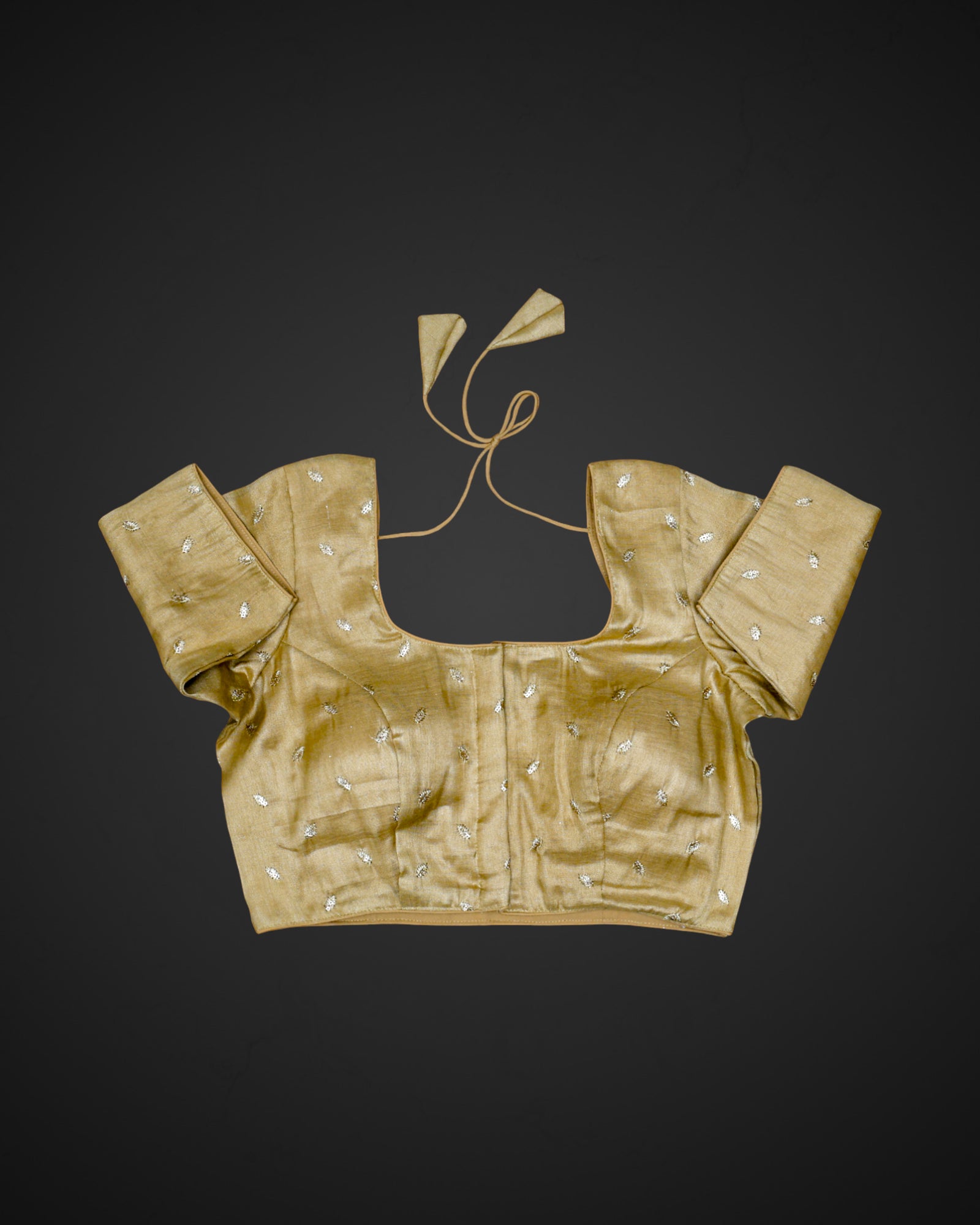 Tissue Deep Back Readymade Blouse